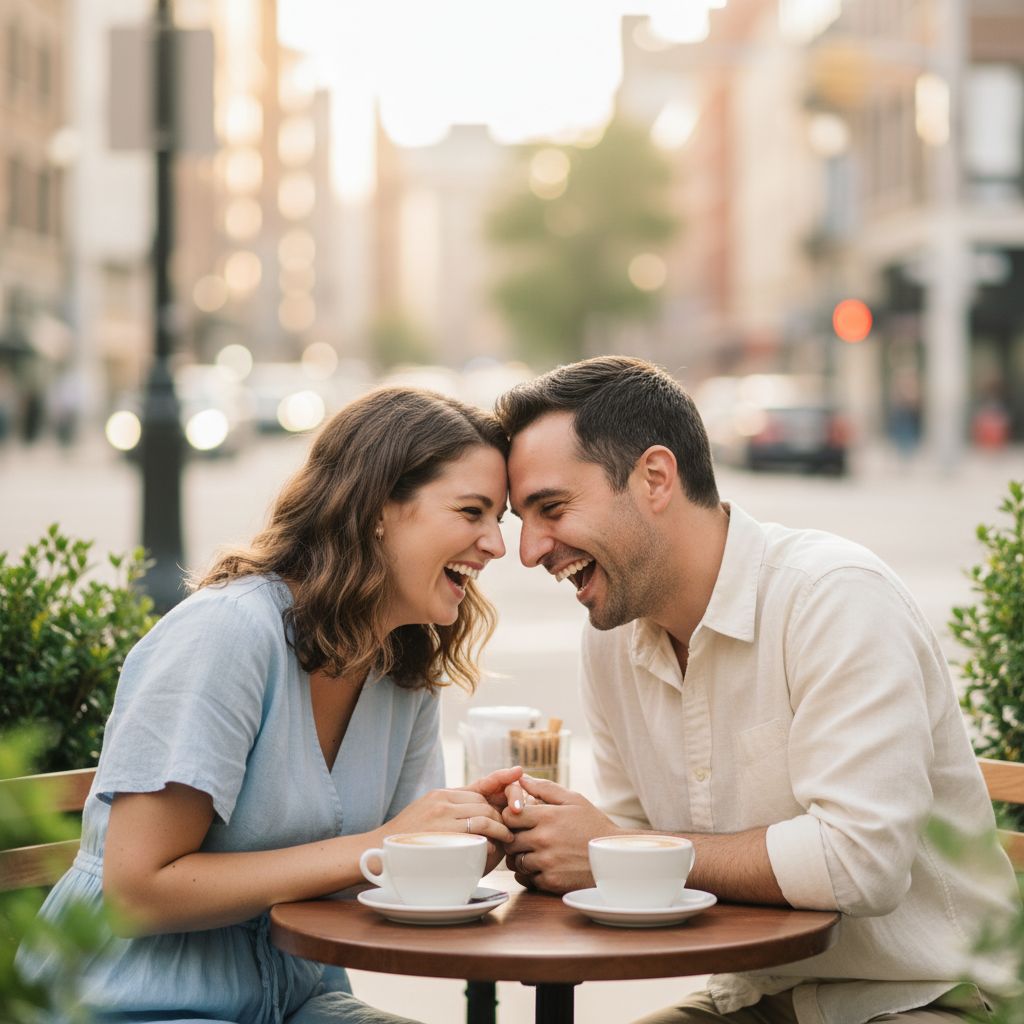 Outdoor Cafe Meet-up sample