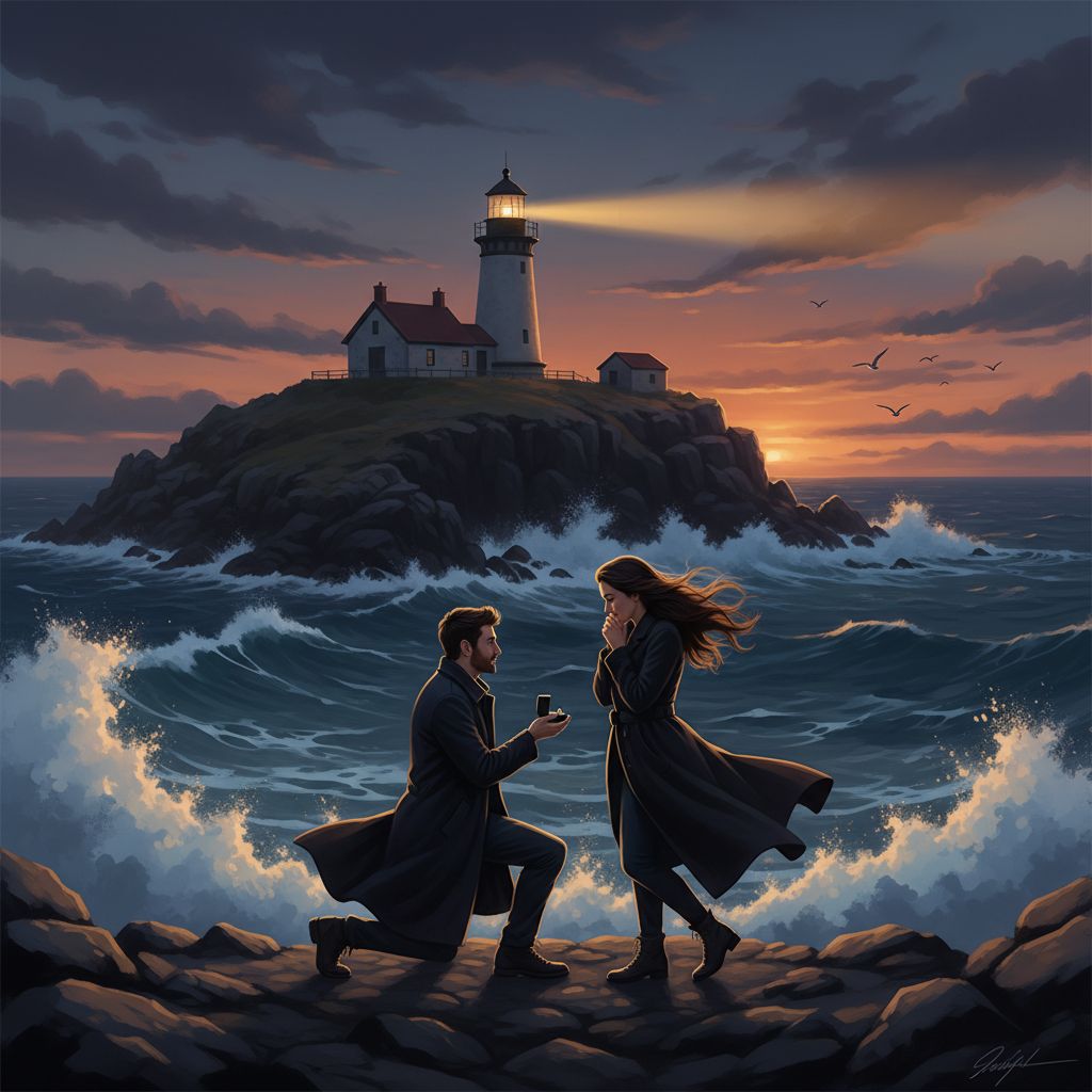 Lighthouse Sunset Promise sample