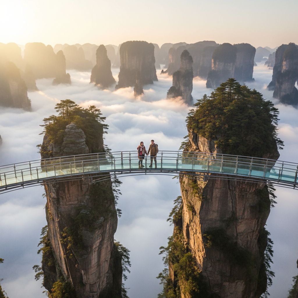 Zhangjiajie Cloud Bridge sample