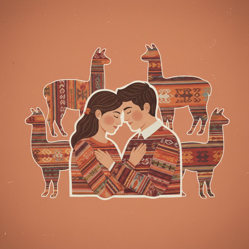 Andean Textile Collage sample