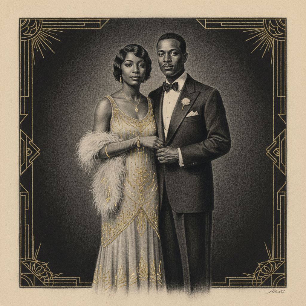 Harlem Renaissance Charcoal sample